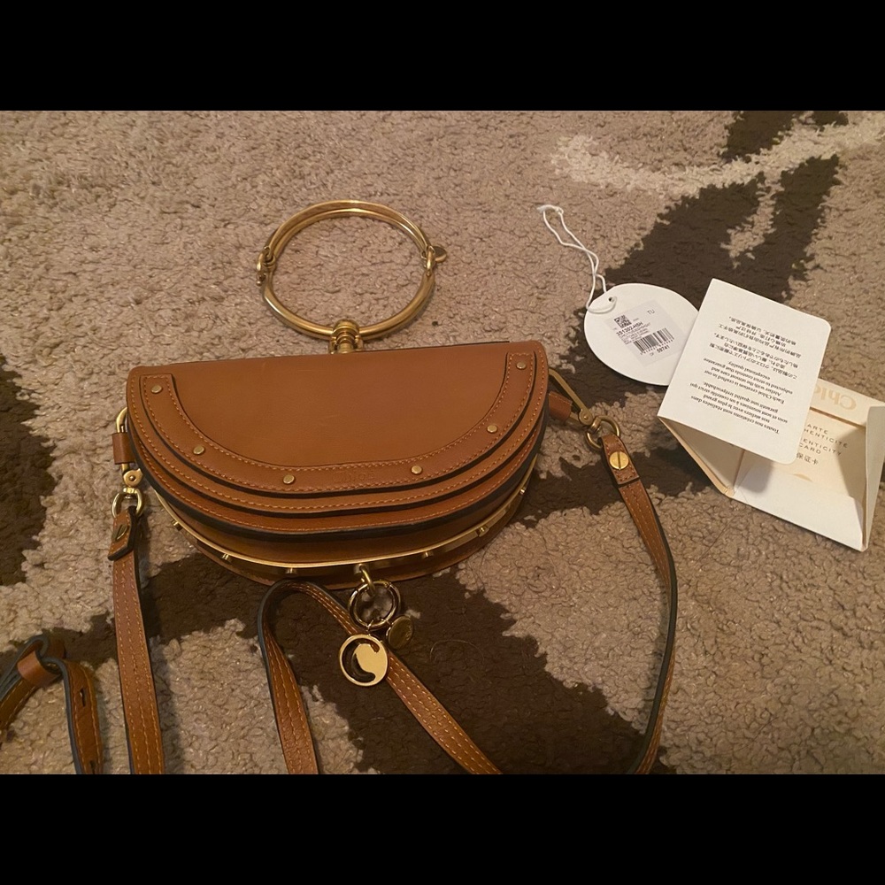 Chloe Nile mini bag in Caramel